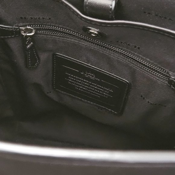 Coach Black Leather Backpack - Picture 9 of 16